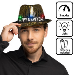 LED klobúk Šťastný nový rok