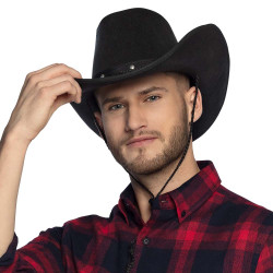 Čierny kovbojský klobúk