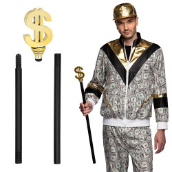 Hůlka pasák motiv dollar 76 cm