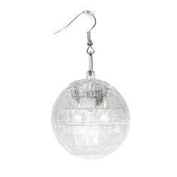 Pár LED náušnic Disko koule