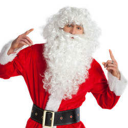 Paruka Santa Claus s vousy