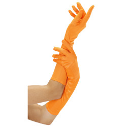 Rukavičky oranžové neonové