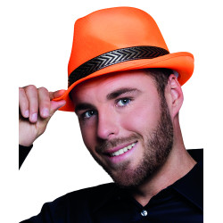 Párty klobouk oranžový  se stužkou