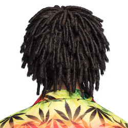 Paruka afro s krátkými dredy