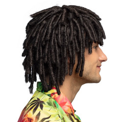 Paruka afro s krátkými dredy