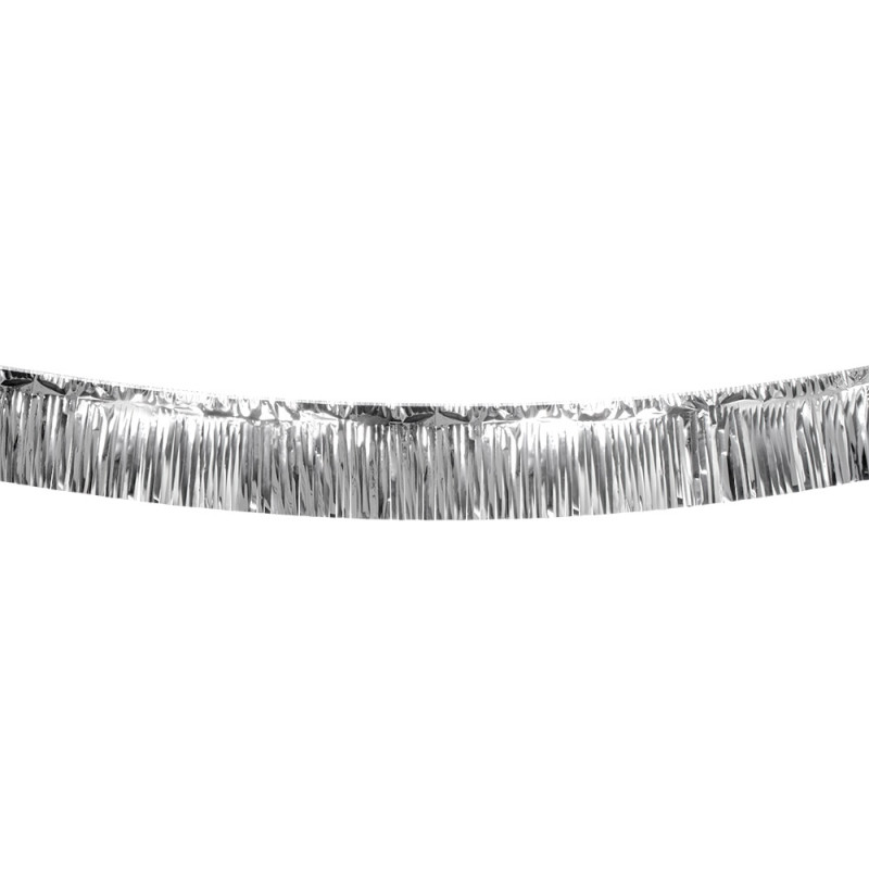 Stříbrná girlanda s třásněmi 600 x 30 cm Stříbrná girlanda s třásněmi 600 x 30 cm