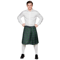 Skotstký kilt zelený