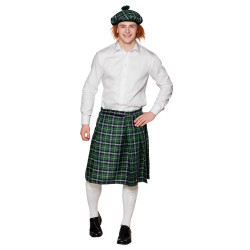 Skotstký kilt zelený