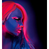Neonový růžový aqua make-up