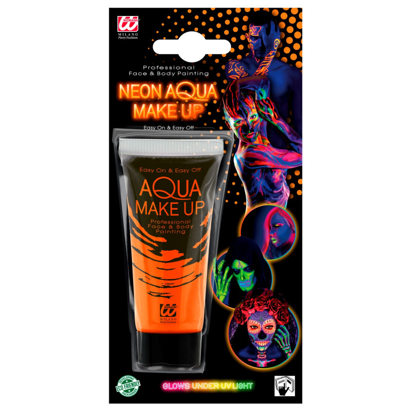 Neonový oranžový aqua make-up Neonový oranžový aqua make-up