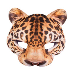 Maska leopard z pěnové gumy potažené látkou