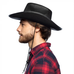 Kovbojský klobouk černý rodeo
