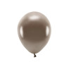 Sada 10 hnědých metalických balónků 30 cm