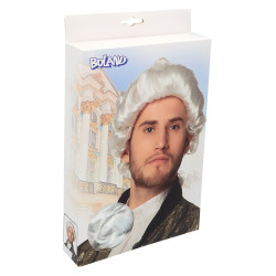 Bílá pánská paruka barokní