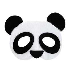 Maska panda plyšová