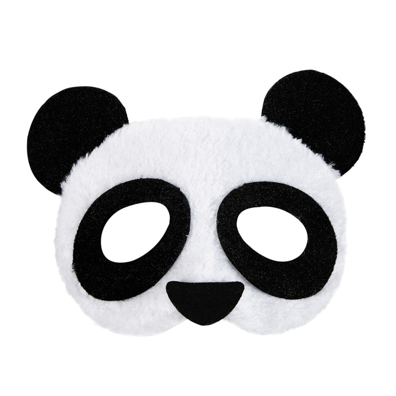 Maska panda plyšová