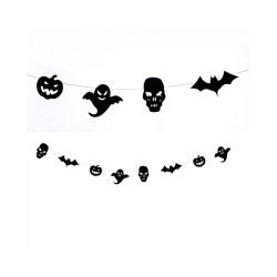 Černá girlanda motiv Halloween