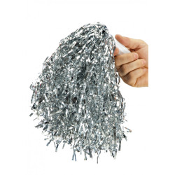Pompon pro roztleskávačky stříbrný 1ks