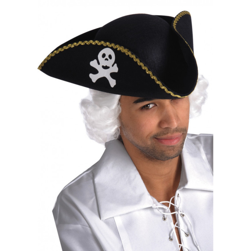 Pirátský klobouk se znakem lebka Pirátský klobouk se znakem lebka