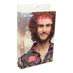 Pánská paruka Hippie s čelenkou