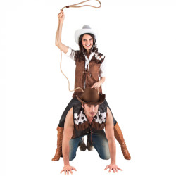 Westernová vesta hnědá velikost M