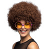 Paruka afro hnědá XL