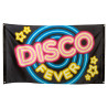 Dekorace na zeď vlajka s nápisem DISCO FEVER