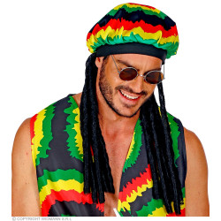 Rasta čepička s dredy