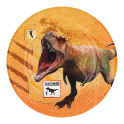 Papírový tácek Dinopárty - 23 cm-8 ks