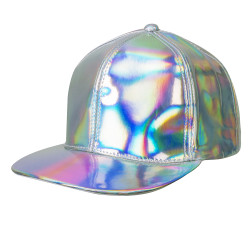 Kšiltovka disco stříbrná