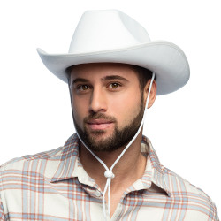 Kovbojský klobouk bílý rodeo