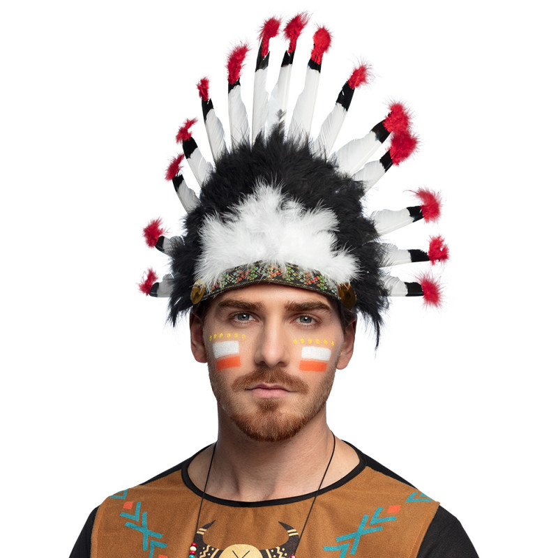 Indiánská čelenka péřová Mohawk Indiánská čelenka péřová Mohawk