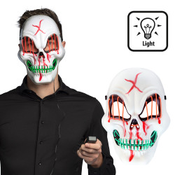 Svítící LED maska krvavá maska