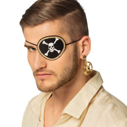 Pirátská luxusní sada náušnice s páskou