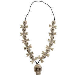 Náhrdelník kosti a lebky
