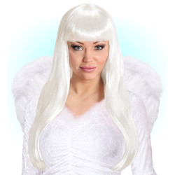 Andělská paruka bílá dlouhá