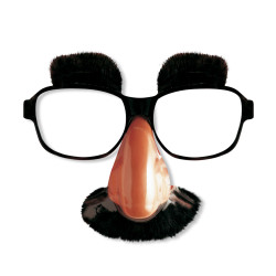 Brýle s nosem knírem a obočím