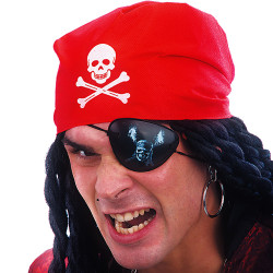 Sada pirát šátek páska a náušnice