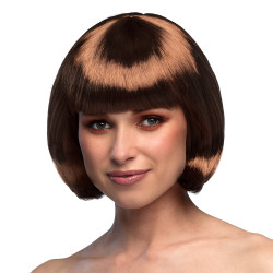 Paruka hnědé mikádo s ofinou