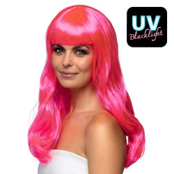Paruka růžová dámská dlouhá