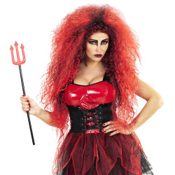 Čertovská paruka červená