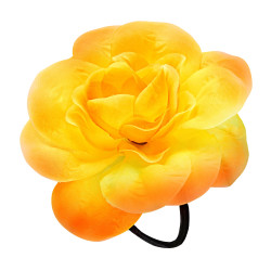 Květina do vlasů žlutá