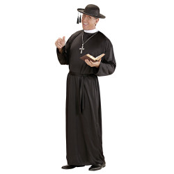 Kostým kněz černý velikost M