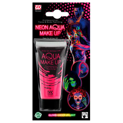 Neonový růžový aqua make-up
