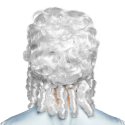 Bílá dámská paruka barokní