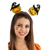 Halloweenská čelenka s dýněmi