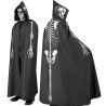 Plášť s potiskem skeleton s kapucí