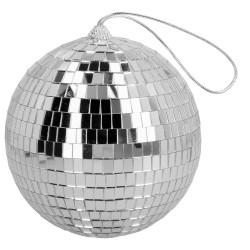 Disco koule stříbrná 15 cm