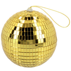 Disco koule zlatá 15 cm