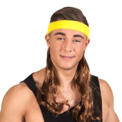 Vlasy s čelenkou hnědé dlouhé